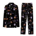 sacramento kings long pajama set customized icon confetti black best selling.webp