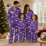 Sacramento Kings Long Pajama Set Personalized Cloud Stars Purple Best Selling