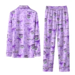 sacramento kings long pajama set personalized ribbon chains purple best selling.webp