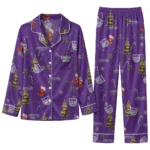 Sacramento Kings Long Pajama Set Personalized Sprig Scatter Purple Best Selling