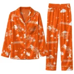 Sam Houston Bearkats Long Pajama Set - Customized Cloud Stars Orange 1 Sam Houston Bearkats Long Pajama Set Customized Cloud Stars Orange Best Selling