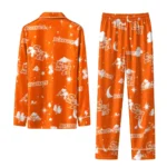 Sam Houston Bearkats Long Pajama Set Customized Cloud Stars Orange Best Selling
