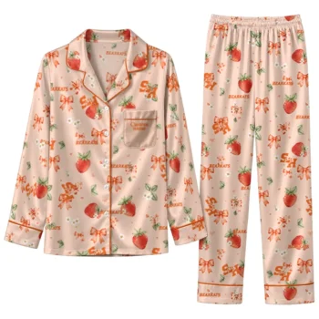 Sam Houston Bearkats Long Pajama Set Customized Ribbon Florals Orange Best Selling