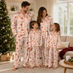 Sam Houston Bearkats Long Pajama Set Customized Ribbon Florals Orange Best Selling