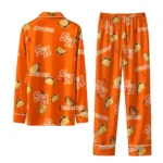 Sam Houston Bearkats Long Pajama Set Customized Snack Scatter Orange Best Selling