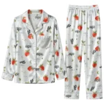 san antonio spurs long pajama set custom ribbon florals silver best selling.webp