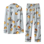 San Antonio Spurs Long Pajama Set Personalized Snack Scatter Silver Best Selling