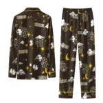San Diego Padres Long Pajama Set Custom Cloud Stars Brown Best Selling