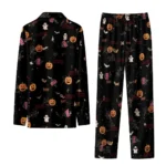 San Diego State Aztecs Long Pajama Set Customized Icon Confetti Black Best Selling