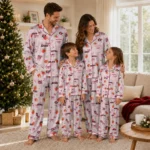 San Diego State Aztecs Long Pajama Set Customized Ribbon Florals Red Best Selling