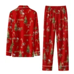 San Francisco 49ers Long Pajama Set Personalized Sprig Scatter Red Best Selling