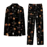 san francisco giants long pajama set custom icon confetti black best selling.webp