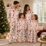 san francisco giants long pajama set customized ribbon florals orange best selling.webp