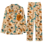 San Jose Sharks Long Pajama Set Customized Character Scatter Best Selling