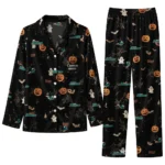 san jose sharks long pajama set personalized icon confetti black best selling.webp