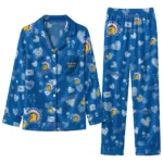 San Jose State Spartans Long Pajama Set Custom Heart Charms Blue Best Selling