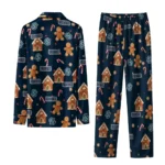 Seattle Kraken Long Pajama Set Custom Candy Scatter Blue Best Selling