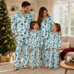 Seattle Kraken Long Pajama Set Personalized Character Scatter Best Selling