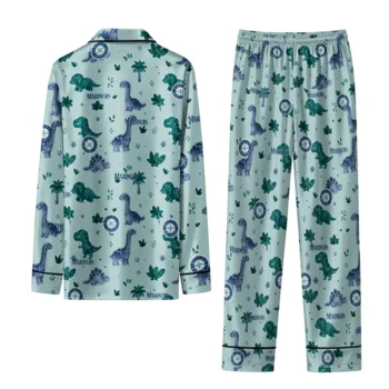 Seattle Mariners Long Pajama Set Custom Character Scatter Fashion Forward