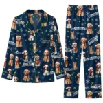 Seattle Seahawks Long Pajama Set Customized Animal Scatter Blue Best Selling
