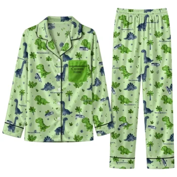 Seattle Seahawks Long Pajama Set Customized Character Scatter Best Selling