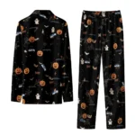 seattle seahawks long pajama set personalized icon confetti black best selling.webp