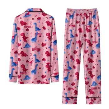 Smu Mustangs Long Pajama Set Custom Character Scatter Fashion Forward