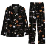 South Alabama Jaguars Long Pajama Set Personalized Icon Confetti Black Best Selling