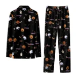South Alabama Jaguars Long Pajama Set Personalized Icon Confetti Black Best Selling