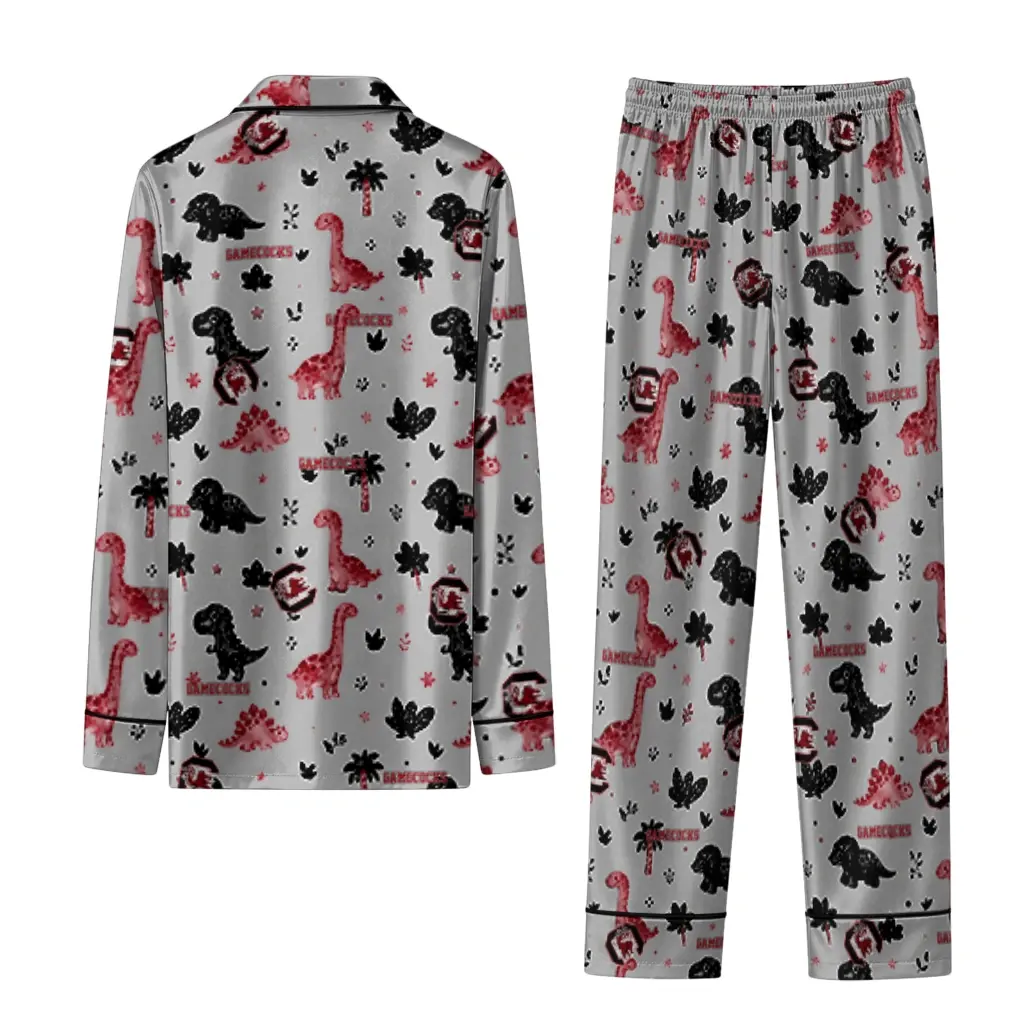 South Carolina Gamecocks Long Pajama Set Custom Character Scatter Fashion Forward South Carolina Gamecocks Long Pajama Set Custom Character Scatter Fashion Forward