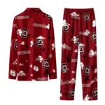 South Carolina Gamecocks Long Pajama Set Custom Cloud Stars Garnet Best Selling