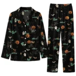 South Florida Bulls Long Pajama Set Custom Icon Confetti Black Best Selling