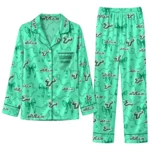 South Florida Bulls Long Pajama Set Custom Ribbon Chains Green Best Selling