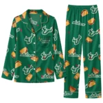 South Florida Bulls Long Pajama Set - Custom Snack Scatter Green 1 South Florida Bulls Long Pajama Set Custom Snack Scatter Green Best Selling