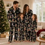 Southern Miss Golden Eagles Long Pajama Set Customized Animal Scatter Black Best Selling