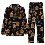Southern Miss Golden Eagles Long Pajama Set Customized Candy Scatter Black Best Selling