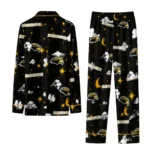 Southern Miss Golden Eagles Long Pajama Set Customized Cloud Stars Black Best Selling