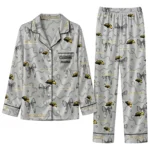Southern Miss Golden Eagles Long Pajama Set Customized Ribbon Chains Black Best Selling