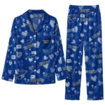 st louis blues long pajama set custom heart charms blue best selling.webp