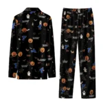 st louis blues long pajama set customized icon confetti black best selling.webp