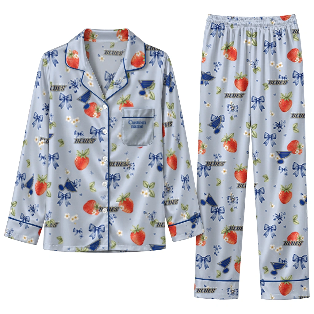 st louis blues long pajama set personalized ribbon florals blue best selling.webp st louis blues long pajama set personalized ribbon florals blue best selling.webp