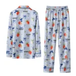 st louis blues long pajama set personalized ribbon florals blue best selling.webp