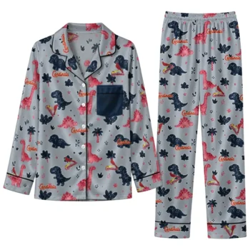 St Louis Cardinals Long Pajama Set Customized Character Scatter Best Selling