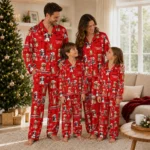 Tampa Bay Buccaneers Long Pajama Set Personalized Animal Scatter Red Best Selling
