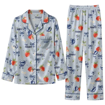 tampa bay lightning long pajama set custom ribbon florals blue best selling.webp