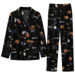 tampa bay lightning long pajama set personalized icon confetti black best selling.webp