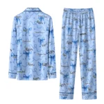 tampa bay rays long pajama set customized ribbon chains navy best selling.webp