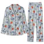 Tampa Bay Rays Long Pajama Set - Customized Ribbon Florals Navy 1 tampa bay rays long pajama set customized ribbon florals navy best selling.webp