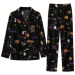Tcu Horned Frogs Long Pajama Set Customized Icon Confetti Black Best Selling