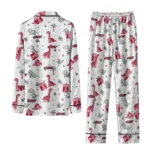Temple Owls Long Pajama Set Customized Character Scatter Best Selling